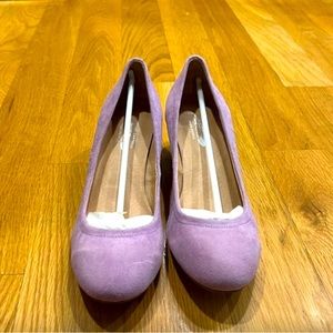 BRAND NEW Jeffrey Campbell x Free People Lilac Suede Round Toe Block Heels 9.5